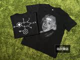 【现货】ASS 恶搞HBA 爱因斯坦 吐舌 背后分子式 短袖 T恤