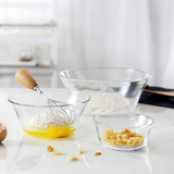 微波炉透明沙拉碗欧式烤箱钢化玻璃碗耐热防爆饭碗大号汤碗米饭碗
