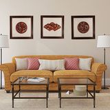 东阳香樟木雕刻仿古壁挂件现代中式客厅玄关沙发背景家居装饰画