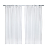 宜家代购IKEA家居0.3特雷西亚卧室客厅成品布艺窗帘布2幅纱帘透光