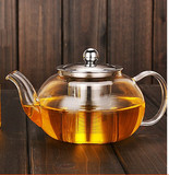 防爆裂 耐热玻璃花茶壶功夫茶具不锈钢过滤大小泡茶杯红茶茶器