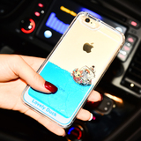 iPhone6 6plus苹果6s手机壳5.5寸游泳大小黄鸭子液体4.7手机套