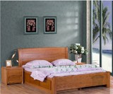 厂家订制实木家具高档美国红橡木双人床特价实木床卧室单人床环保