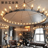 loft工业风欧美式复古铁艺吊灯创意个性客厅餐厅网吧灯具装饰吊灯