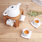 日式茶具套装特价包邮陶瓷4人白色英式下午茶茶具花茶壶结婚礼品