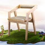 简约现代时尚纯实木餐椅 简约书桌椅凳 电脑椅家用 扶手椅子靠背