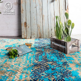欧式简约抽象地中海沙发茶几大地毯 客厅现代满铺长方形卧室地垫