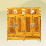 红木家具 越南金丝楠木顶箱柜 实木衣柜储物柜四门顶箱柜