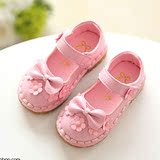 儿童豆豆鞋子1-2-3-4-5-6岁半女宝宝单鞋牛筋软底公主鞋女童瓢鞋