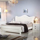 欧式床实木床 1.8米橡木床婚床1米5成人双人床高箱大床工厂直销