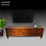 东南亚风格香樟木电视柜 全实木地柜储物柜简约 欧式中式家具现货