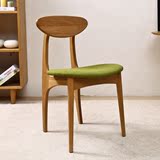 实木整装韩式成人椅子简约餐桌餐椅组合白橡木电脑椅环保