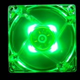 8CM电脑机箱风扇12cm风扇 静音散热风扇 机箱风扇绿光 LED风扇