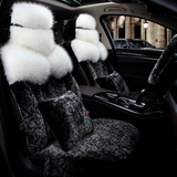 冬季专用全包狐狸毛绒汽车坐垫奔驰C级C180L C200L C300L保暖座套