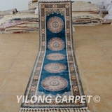 益隆手工真丝地毯 波斯艺术 别墅楼梯走廊地毯 76x305cm