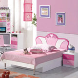 儿童套房家具卧室组合套装青少年女孩床儿童公主床四件套粉色特价