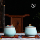 人气异点景德镇陶瓷优惠礼品精品创意摆件家居茶室储物茶叶罐陶艺