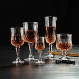 红酒杯无铅葡萄酒杯创意香槟杯钻石高脚玻璃杯子威士忌杯洋酒包邮
