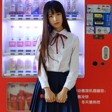 日系学生装韩版水手服校服套装jk制服学院风夏季班服长袖白衬衫女