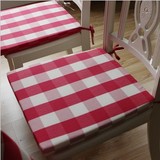 韩式田园 高档 加厚色织布料 坐垫/椅子垫/椅垫/海绵坐垫 绿格子
