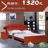 特价实木床升降床1.51.8米可订做高箱款式海棠色实木卧室套房家具