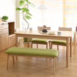 日式家具时尚餐桌北欧现代风格橡木木质实木餐桌简约特价小户型