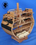 木质西洋古帆船模型拼装套材——好人理查德号截面