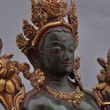 尼泊尔精品绿度母佛像