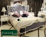 欧式床双人床实木床布艺床公主床后现代床结婚床欧式实木定制家具