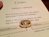 #奢华志#卡地亚Cartier 双C黄金镶钻戒指   B4070900