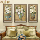 凤之舞手绘油画花卉HA213美式家居客厅餐厅玄关壁炉装饰有框画