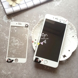 独家原创iphone6s/6splus玻璃膜钢化膜前膜日本Kumamon熊本熊软边