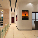 基督教耶稣十字架客厅装饰画教堂艺术无框画 挂画餐厅壁画挂画