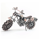 大号铁艺摩托车模型摆件创意纯手工制作工艺品送同学生日礼物纪念