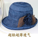 韩版中老年女帽夏季大檐遮阳帽防晒妈妈帽太阳帽夏天中年女士帽子