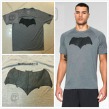 UA 安德玛 漫威英雄 蝙蝠侠 灰色 宽松版 T恤 短袖 1273662