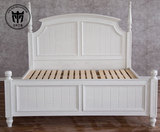 美式乡村实木双人床 1.5 1.8米高端实木家具定制定做白蜡木红橡木