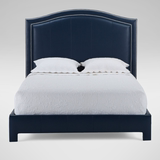 欧式真皮1.8米双人床 简约美式法式布艺1.5米床 设计师样板房家具