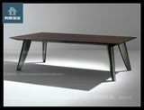 奥美瑞迪烤漆会议桌简约现代胡桃木色会议桌定制会书桌实木风格