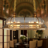 全铜餐厅灯欧式铜灯餐厅吊灯欧式灯具客厅灯纯铜焊锡灯田园餐厅灯