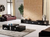 宜家时尚简约现代 客厅创意茶几电视柜组合可伸缩 方形带抽屉2012