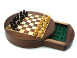 进口国际象棋磁性木质棋盘高档立体木制儿童小号迷你国际象棋包邮