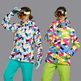 2014冬 滑雪服 女韩国套装户外防水防风加厚保暖大码滑雪衣特价