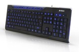 原装正品 双飞燕WK-310有线键盘月蓝光超薄USB游戏台式笔记本特价