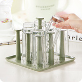 创意塑料沥水杯架杯托 玻璃杯子挂架茶杯架 厨房水杯收纳架晾杯架