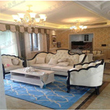 时尚现代欧式宜家客厅茶几长方形地毯 卧室床边手工地毯满铺定制