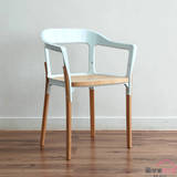 北欧实木餐椅宜家简约金属休闲椅设计师椅子工业loft现代创意铁椅