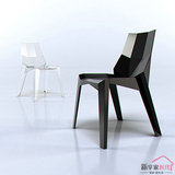 简约现代透明时尚亚克力伊姆斯餐椅创意咖啡厅桌椅北欧会所洽谈椅