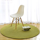 新款圆形地毯加厚吊篮电脑椅地垫简约卧室床边客厅宝宝爬行垫纯色
