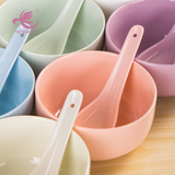 冰花瓷糖果色创意情侣陶瓷碗米饭碗韩式碗吃饭家用餐具套装礼品装